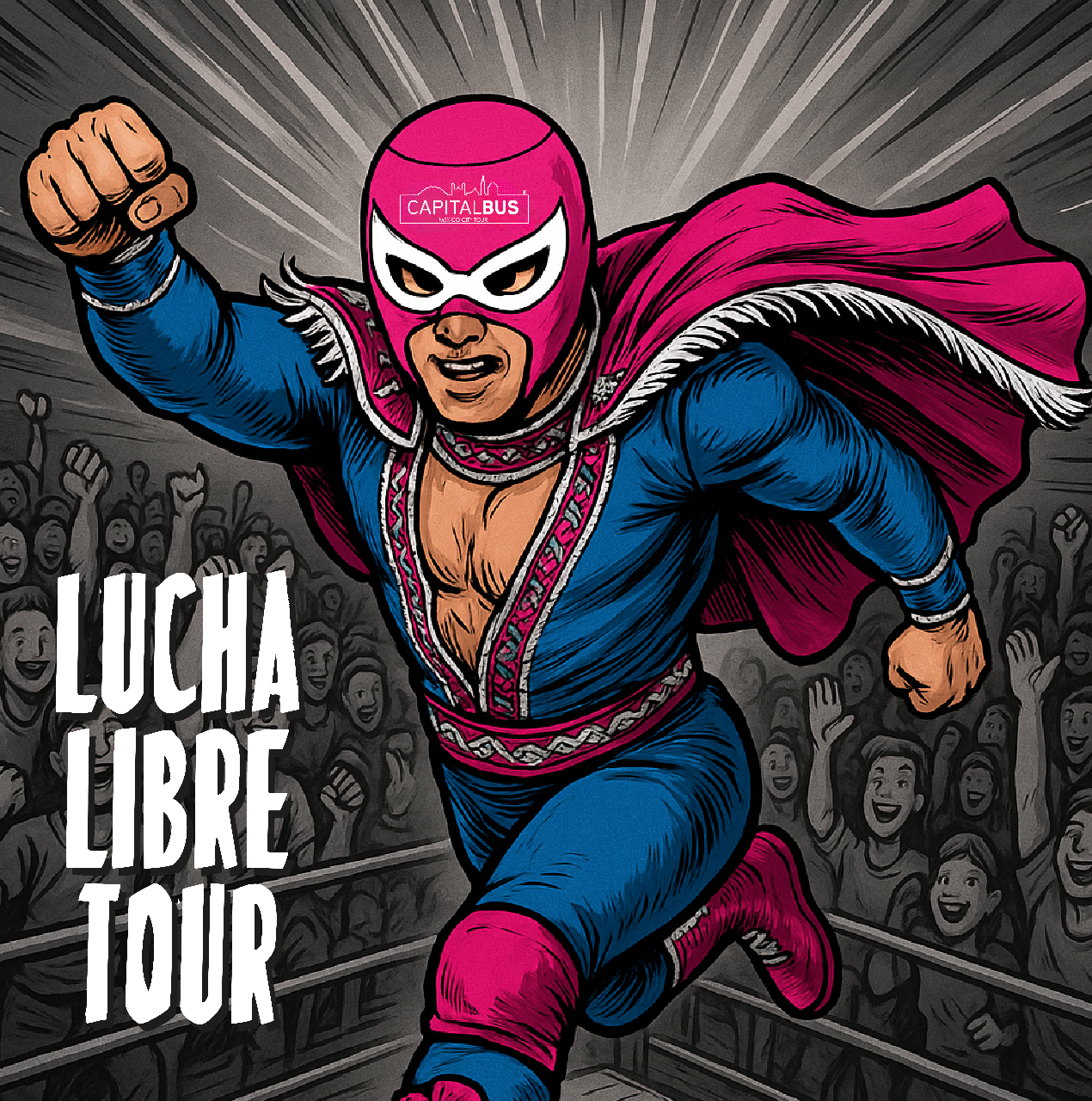 Noche Mexicana: Lucha Libre + Tequila + Tacos y Botana