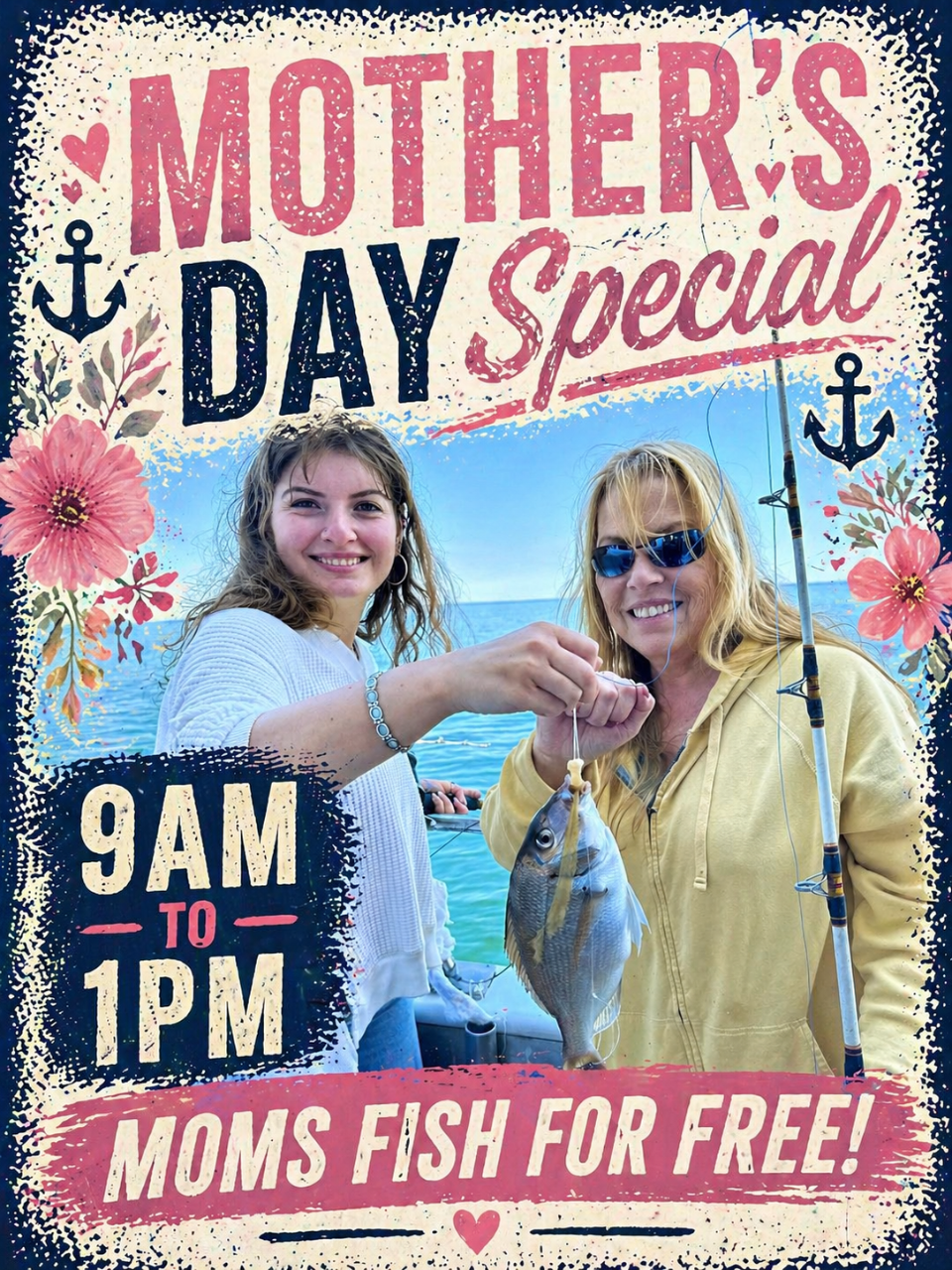 PORT JEFFERSON : Mothers day Special  - Moms Fish Free!