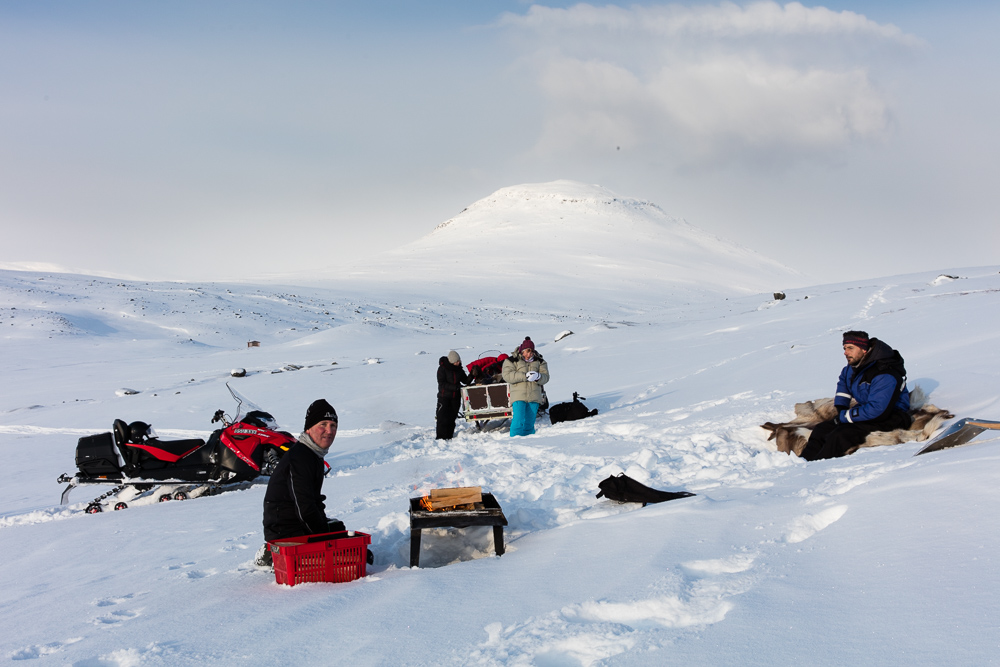 Snowmobile Sled Expedition