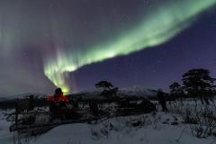 Aurora snowmobile sled tour