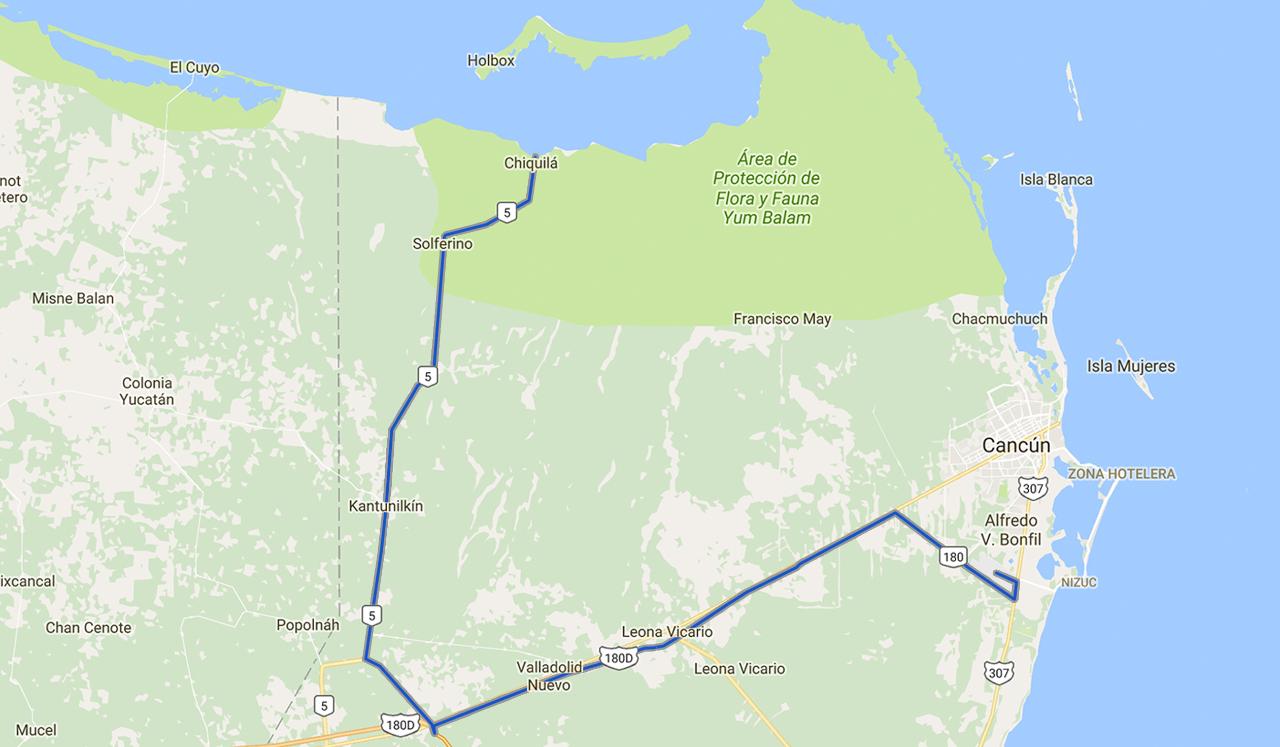 transportation from cancun airport to holbox island