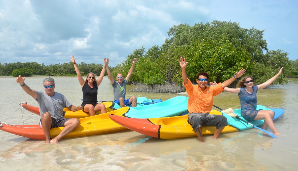 Kayak à travers les mangroves (français)