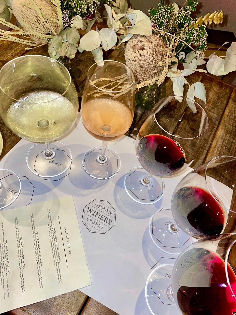 Self Guided Wine Flight Urban Winery Sydney Reservations