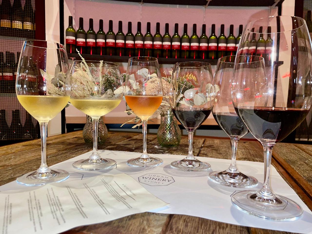 Self Guided Wine Flight Urban Winery Sydney Reservations