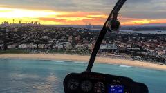 Sydney VIP 30 Minute Harbour Private Sunset Flight with Champagne and Antipasto platter