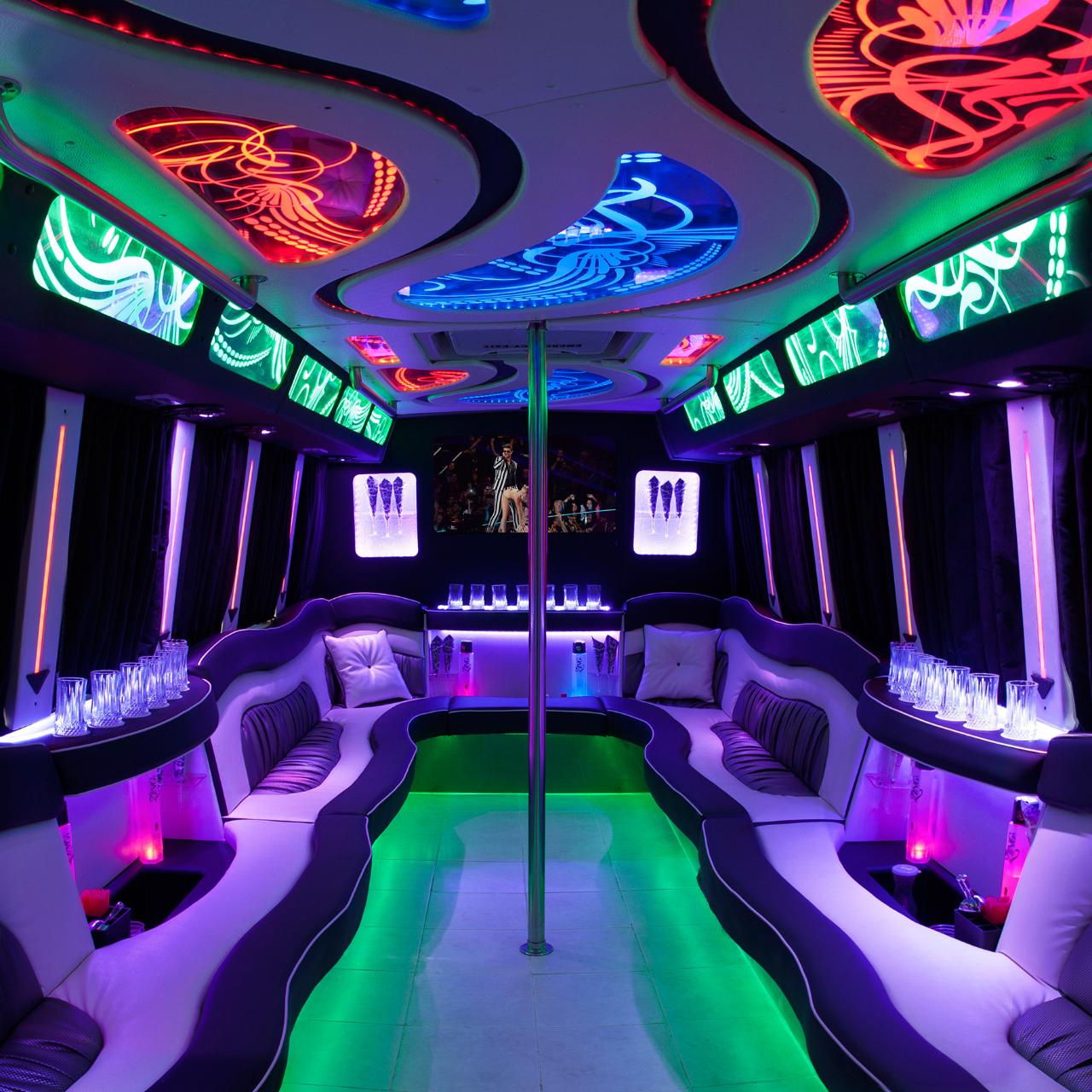 24-25 PASSENGER PARTY BUS - Hourly Charter
