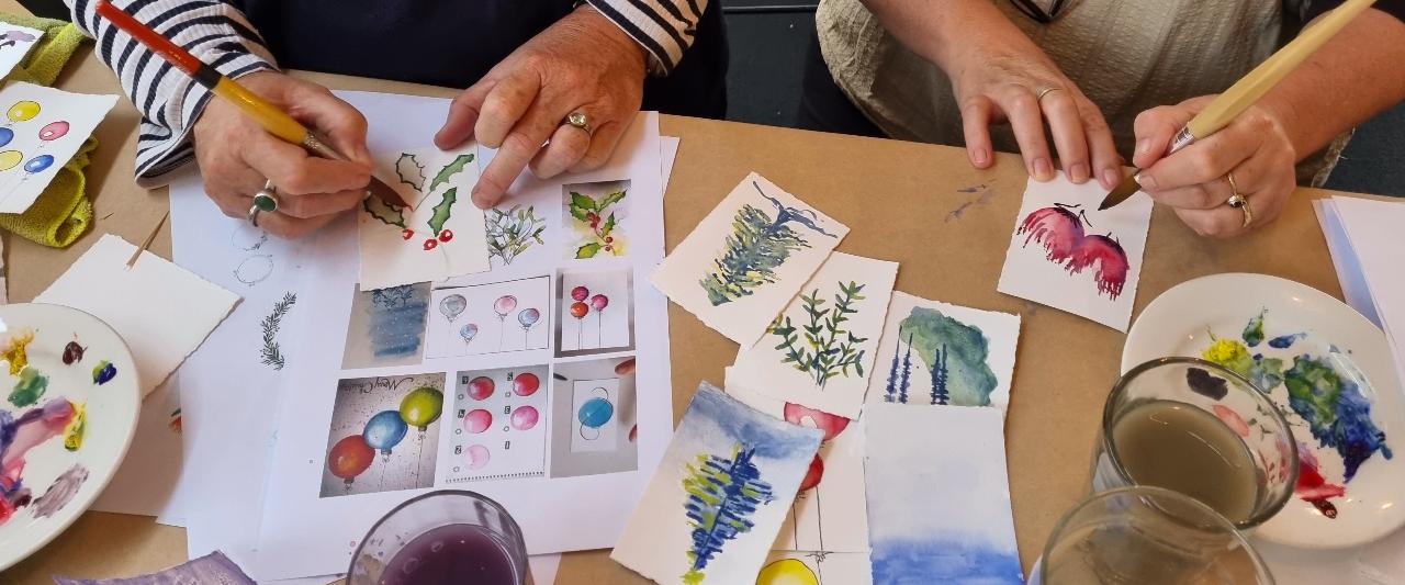 Make and paint your own Christmas Card with South Coast Studio!