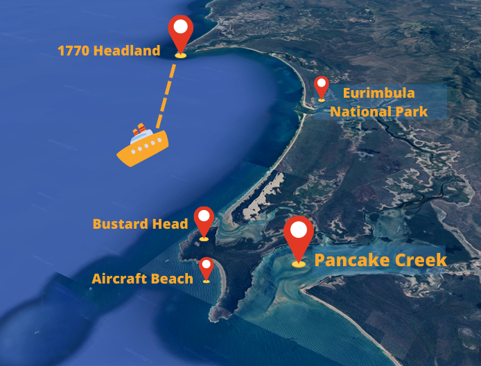 Secluded Beach Picnic Pancake Creek 1770 Reef Reservations