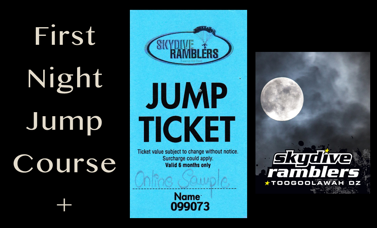 First Night Jump Course + 1 Night Jump Ticket Skydive Ramblers