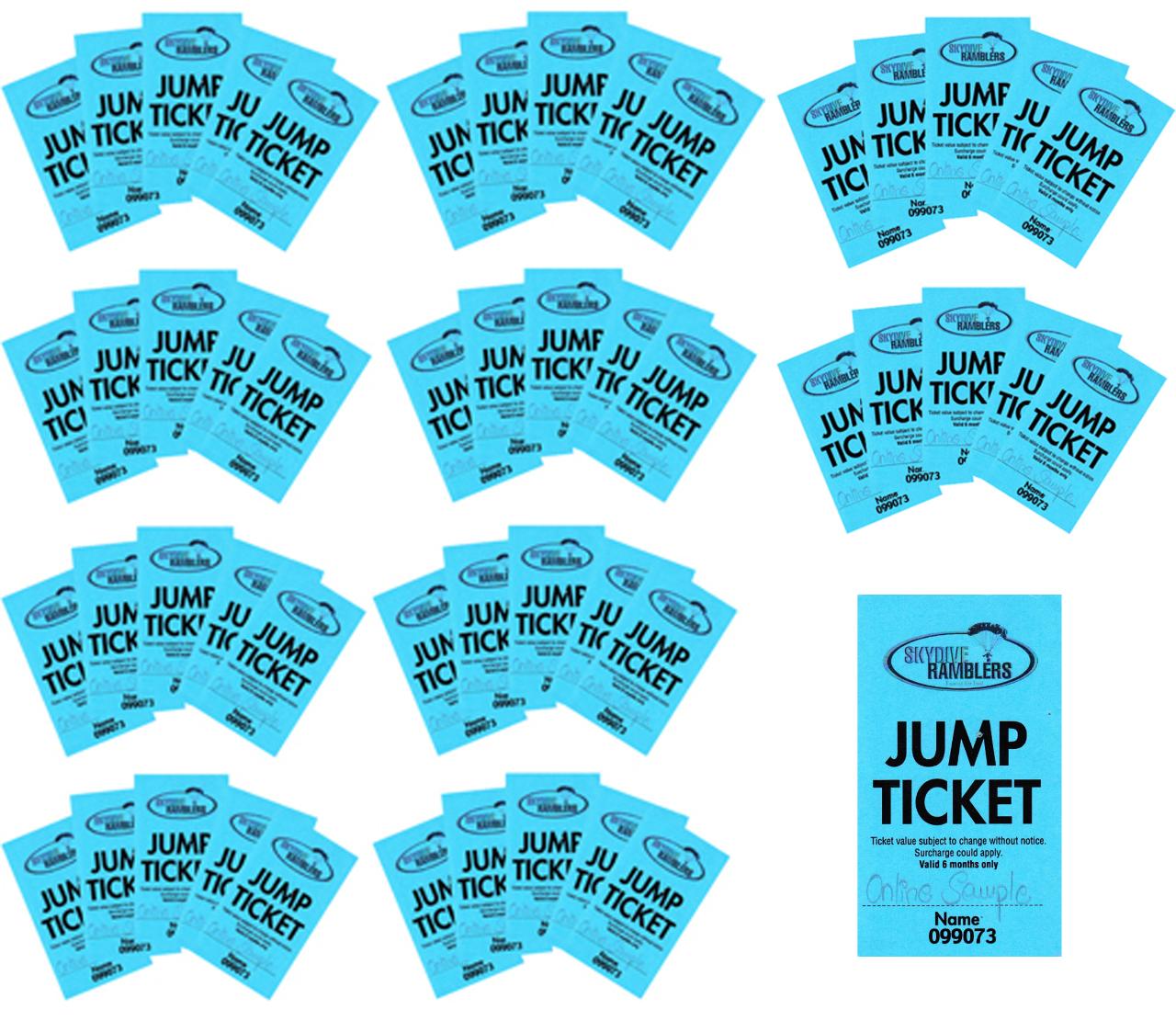 Jump Tickets 50 - 99 (14'000 feet)