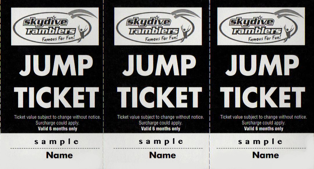 Event Jump Ticket (14'000 feet) Skydive Ramblers Reservations