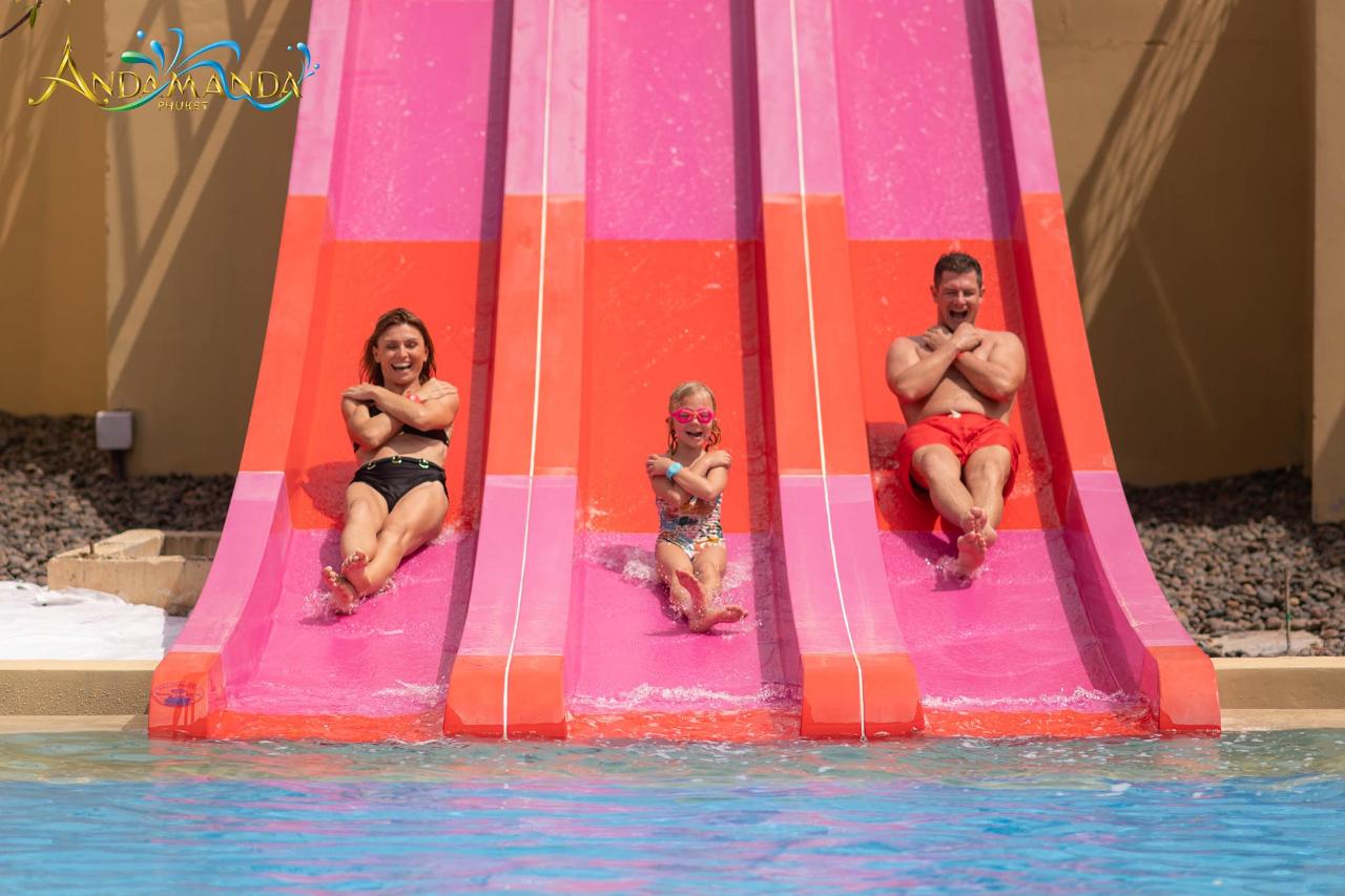 Andamanda waterpark - Day pass entry ticket with Locker, Towel, 500 THB electronic wristband value topped up included and Hotel pickup roundtrip