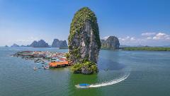 Discover James Bond Island in Phang Nga Bay by Powered catamaran and canoe