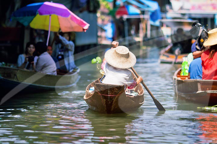 Floating Market And Reclining Buddha Temple Tour - Private Tour