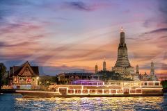 Bangkok River by Night Dinner Cruise with Entertainment  (PROMO)
