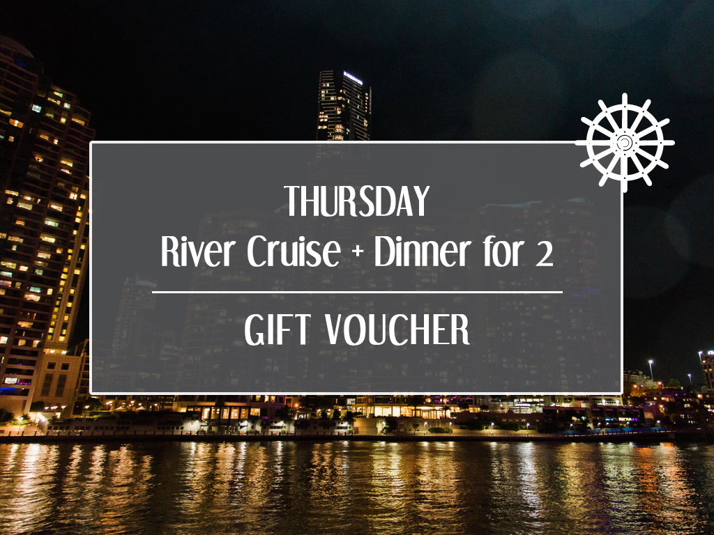 zzz Gift Card - Thursday River Cruise + Dinner for 2