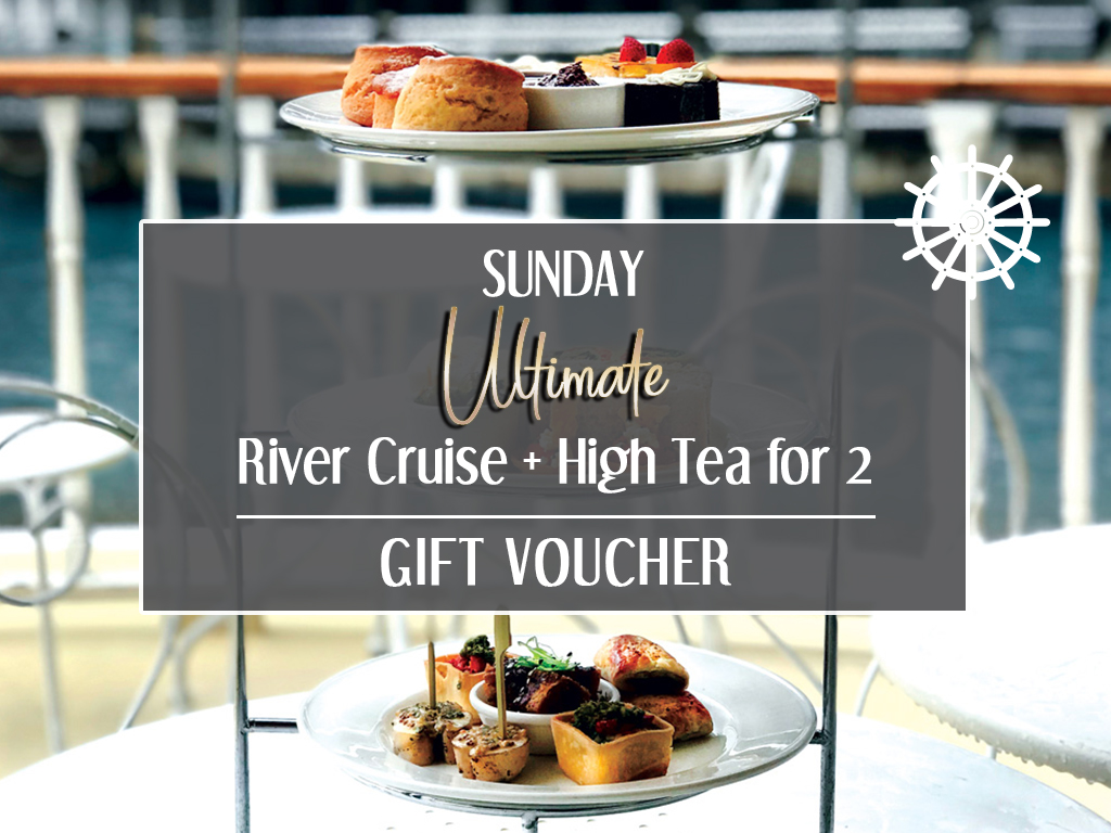 zzz Gift Card - Sunday Ultimate River Cruise + High Tea for 2