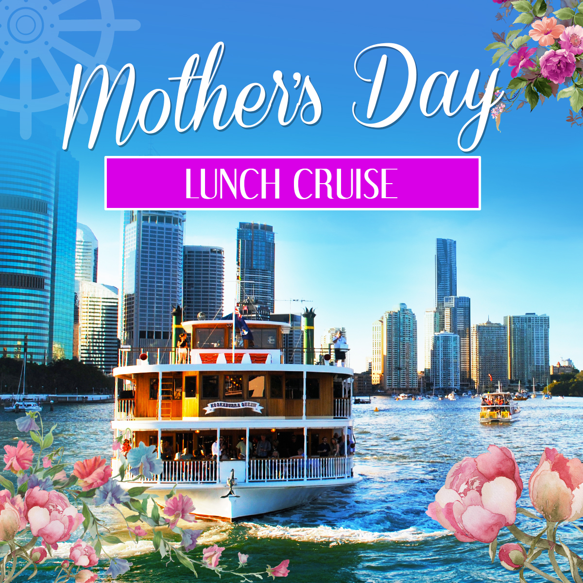 Mothers Day Lunch Cruise on Kookaburra Queen I Kookaburra River