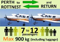» 2 x Perth to Rottnest AND RETURN, 7 to 12 passengers.