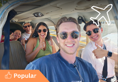 »» Tandem Aeroplanes, Perth to Rottnest AND RETURN (Up to 11 passengers 800kg Total) 