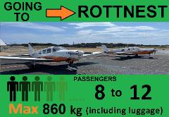 »» Tandem Aeroplanes, Perth to Rottnest (8 to 12 passengers) one way