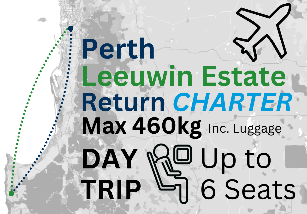 Perth to Leeuwin Estate or Margaret River AND RETURN, 2 to 5 passengers.