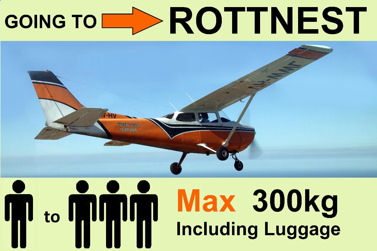 › Perth to Rottnest (one-way) - 1 to 3 Passengers