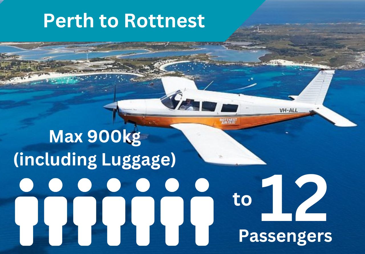 » › Tandem Aeroplanes, Perth to Rottnest (6 to 8 passengers) one way