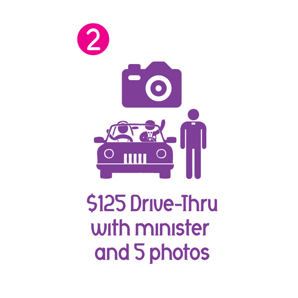 Drive Thru Ceremony: Minister and 5  Digital Photos