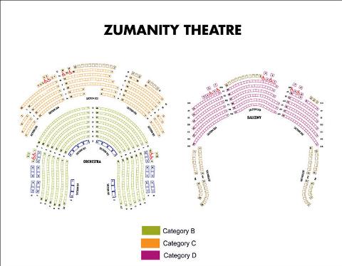 Zumanity Tickets Las Vegas Seating Chart
