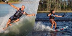 HALF DAY - In this lesson - Barefoot Wakeboard Waterski Kneeboard *Barefooting allowed (limited availability)