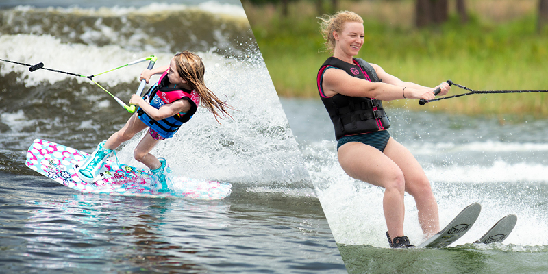 FULL DAY - In this lesson - Wakeboard Waterski Kneeboard (most availability)  No Barefooting 