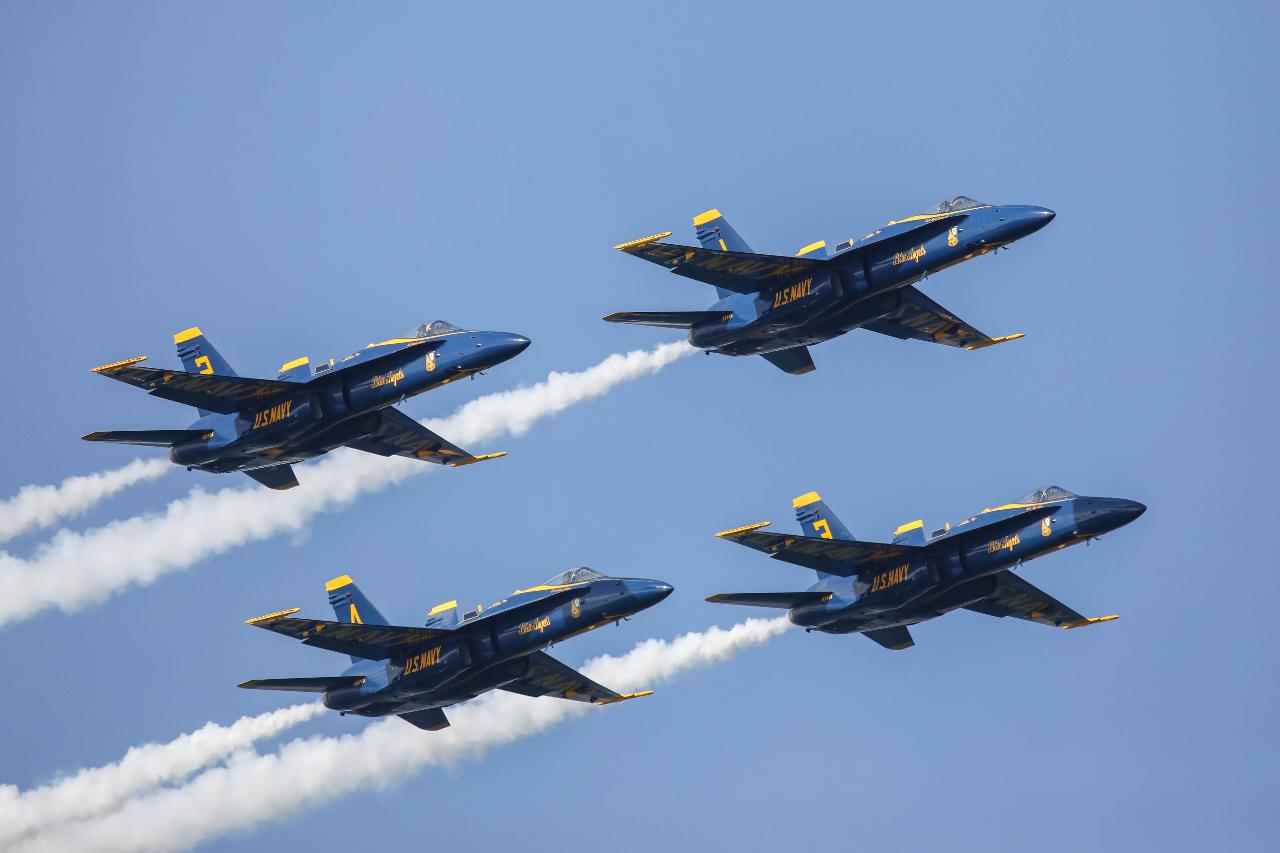 Huntington Beach Airshow Viewing from Zodiac Boat