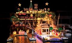 Private Rental Holiday Lights & Boat Parade Cruises-3 Boats  (1-6 ppl), (1-10 ppl), or (1-15 ppl)