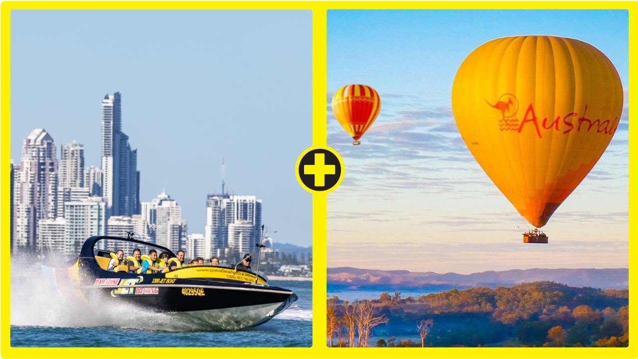 Jetboat Adventure Ride + Ballooning combo