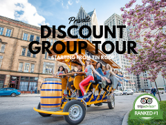 YOU HAVE AN OLD LINK: GO TO HandleBarDetroit.com 12 Person Discount Group Tour (Starting from Tin Roof)