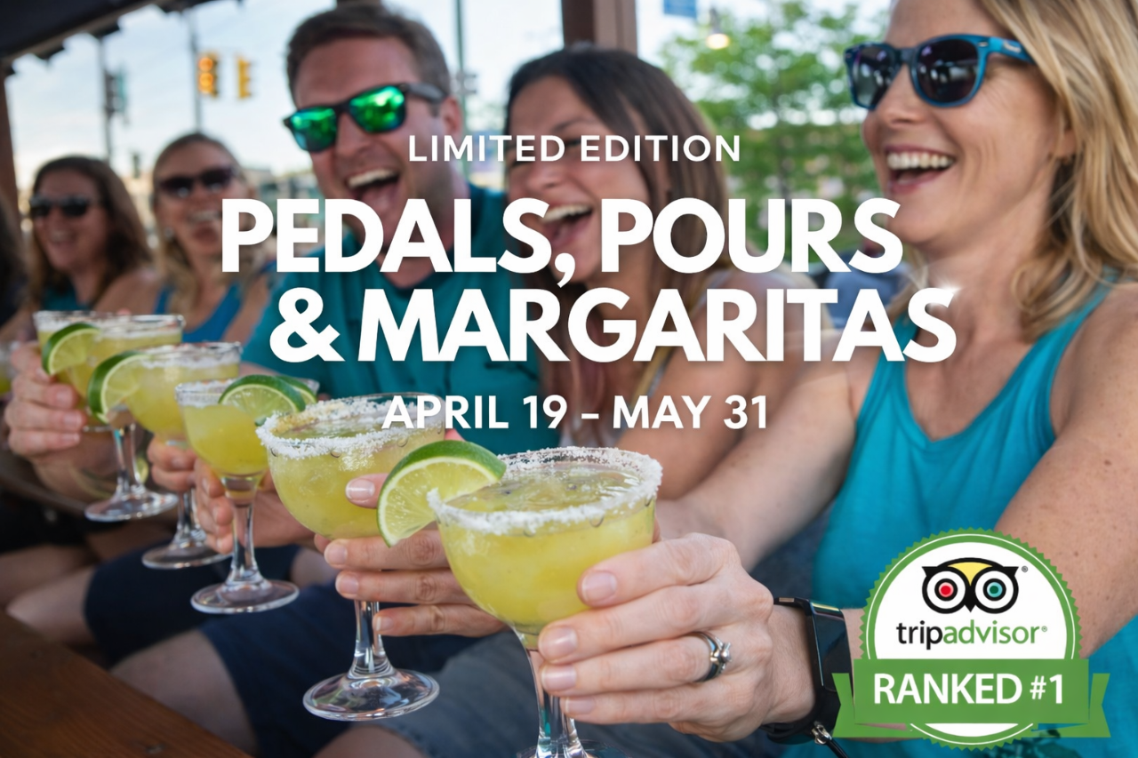 Pedals, Pours & Margaritas - Limited Edition - April 19th - May 31st - New for 2026