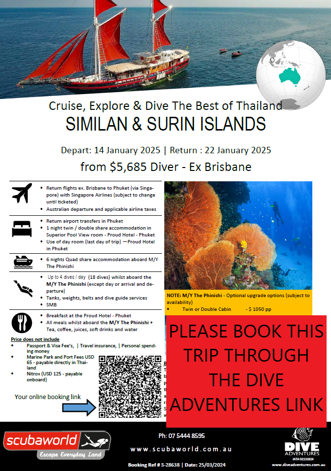 THAILAND - Similans Liveaboard | 14 - 22 January 2025