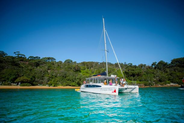 Hen's Party CHAMPAGNE SAILING 2 Catamaran Package for up to 43 people