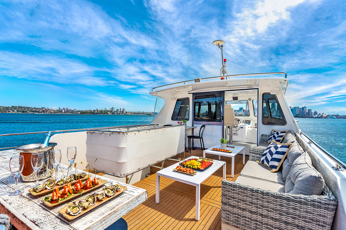 Vivid Sydney Intimate Catamaran Cruise on Fleetwing II