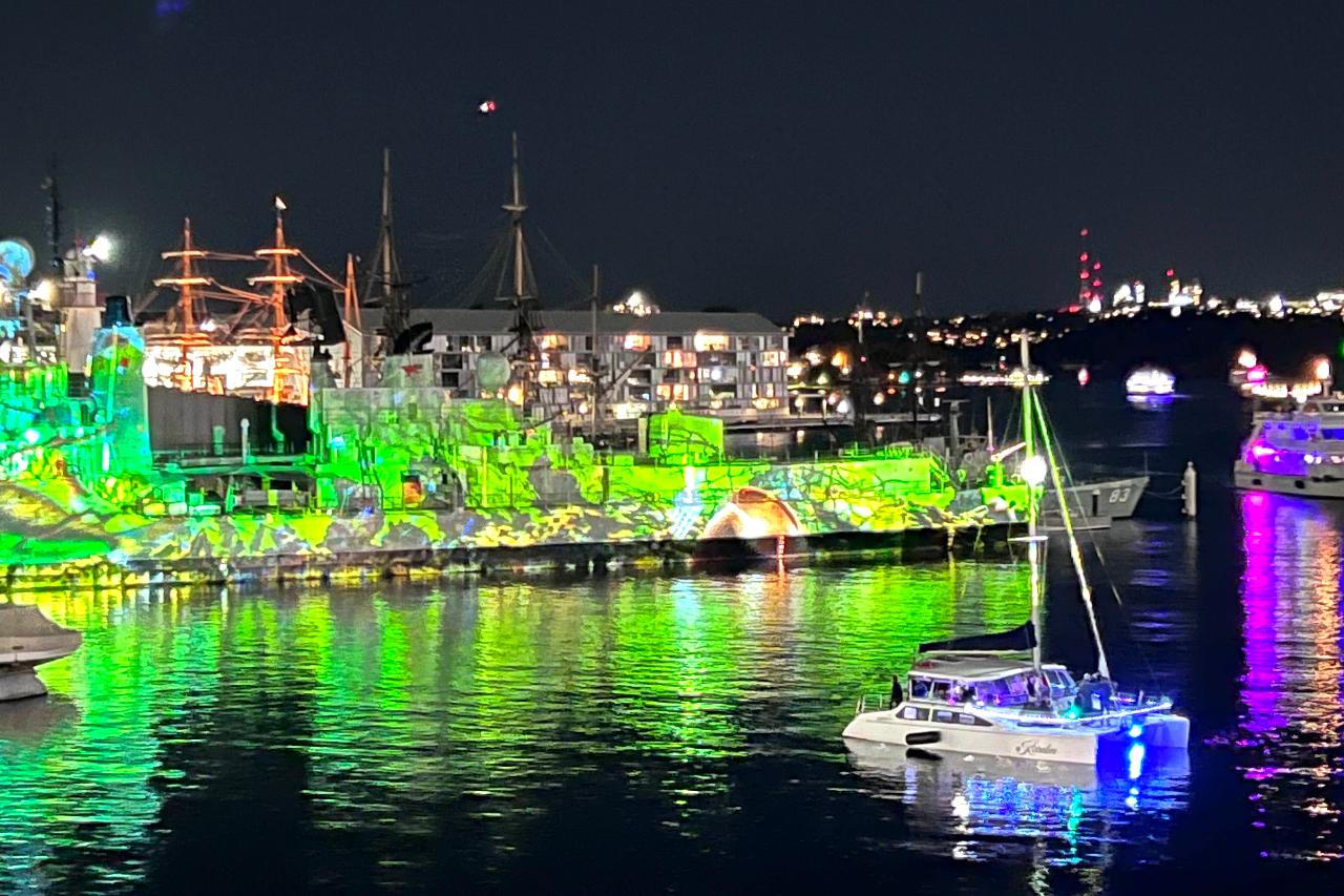 Vivid Sydney BYO Catamaran Cruise on Kirralee