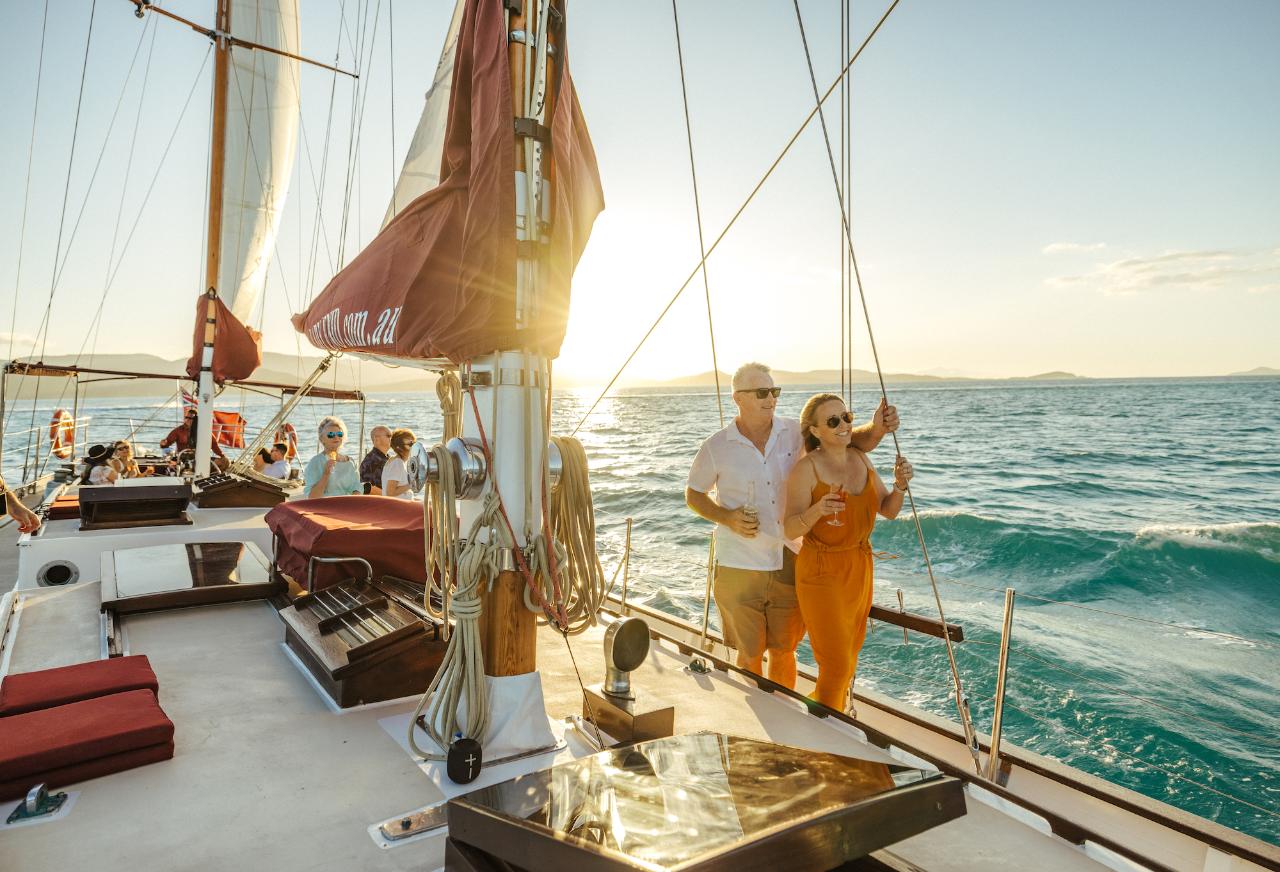 Lady Enid Sailing - Sunset Sail - Iconic Whitsunday Adventures Reservations