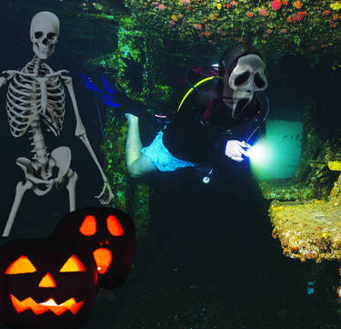 Halloween Night Ex-HMAS Brisbane Single Dive