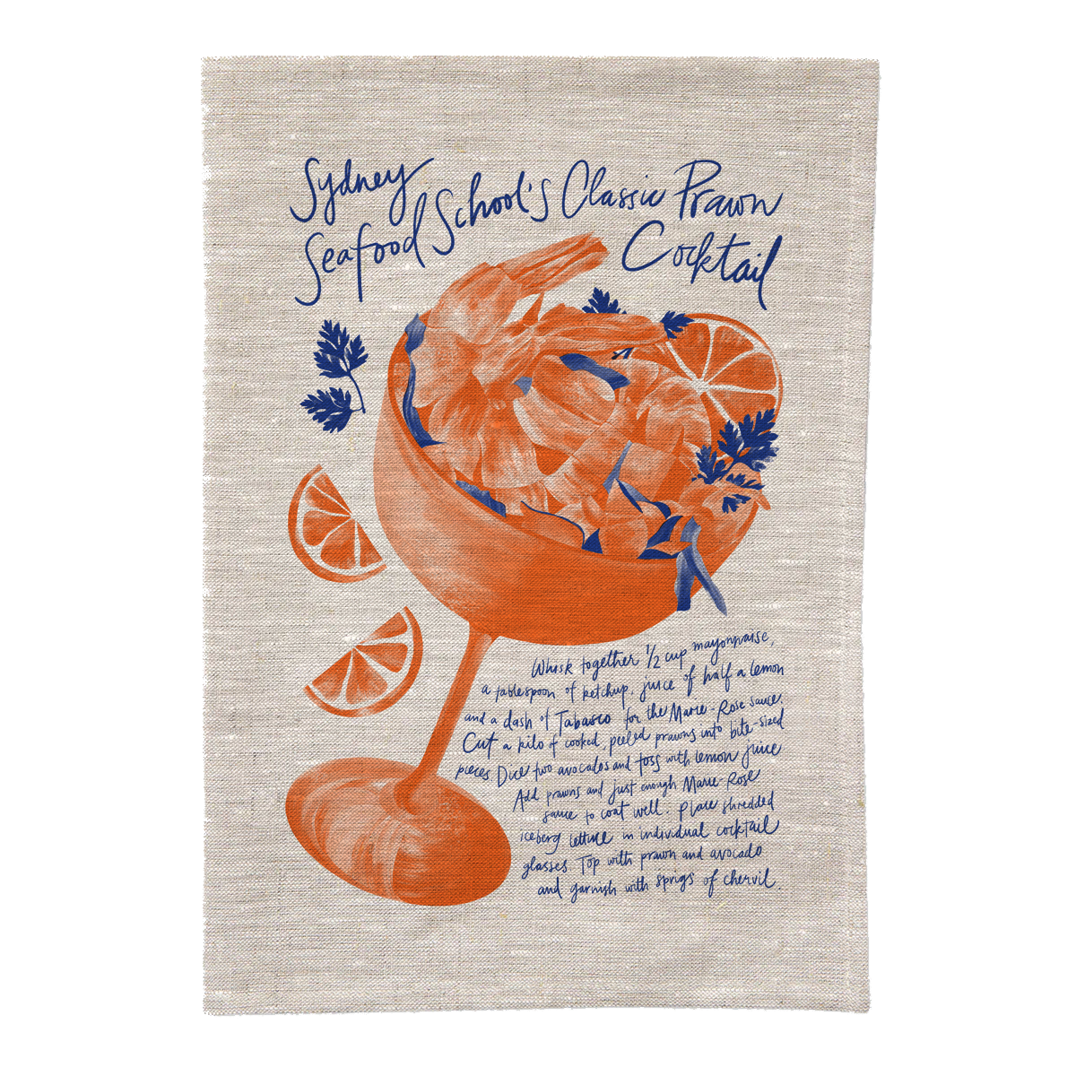 Prawn Cocktail Tea Towel (collect from Sydney Fish Market reception)