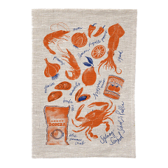 Paella Tea Towel (incl. express postage within Australia)