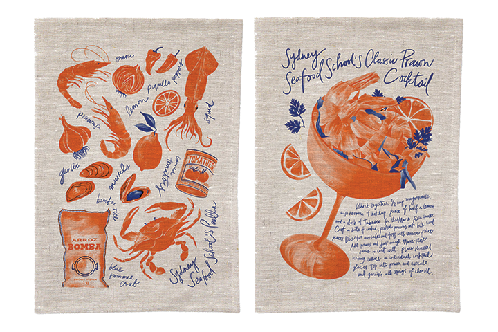Sydney Seafood School Tea Towel Combo (incl. express postage within Australia)