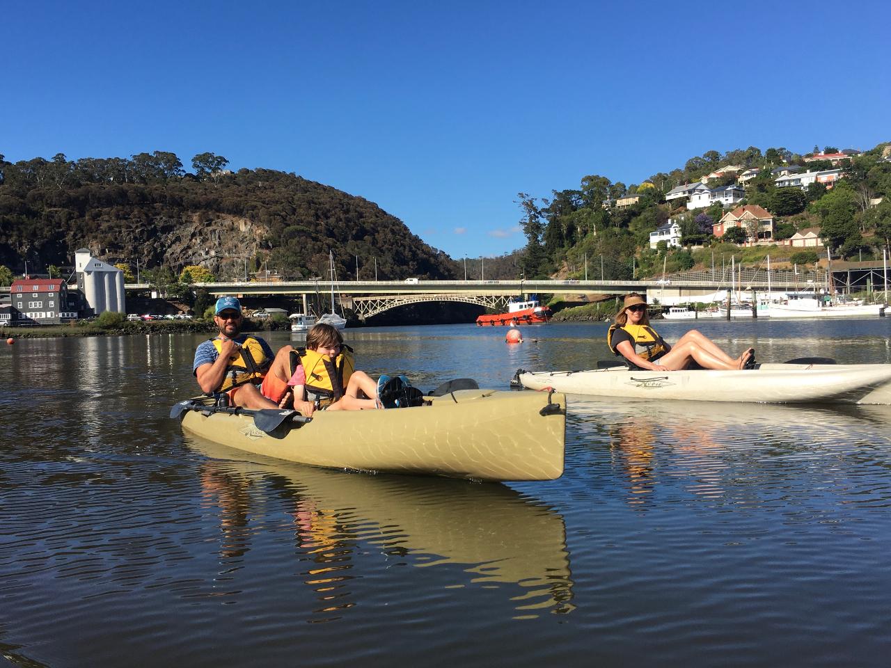 Hobie kayak fishing tour on the Tamar River - Tasmanian Safaris