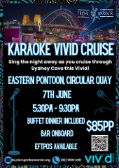 Vivid Sydney Karaoke Cruise