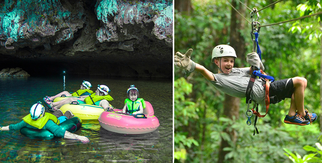 Cave Tubing & Calico Jack's Zip Lining (Explorer) Combo