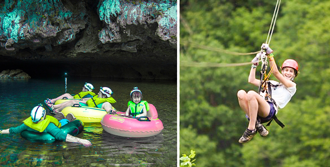Cave Tubing & Calico Jack's Zip Lining (Extreme) Combo 2pax